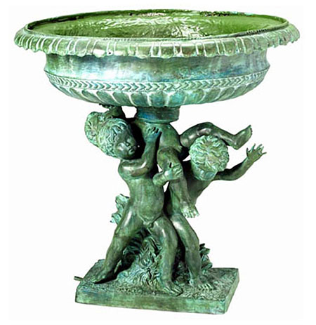  Garden Fountain, Bronze Fountain with Statuary